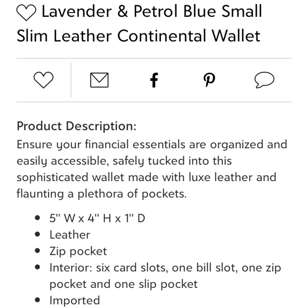 NWT KATE SPADE CAMERON SMALL SLIM WALLET ♠️ - Picture 12 of 12